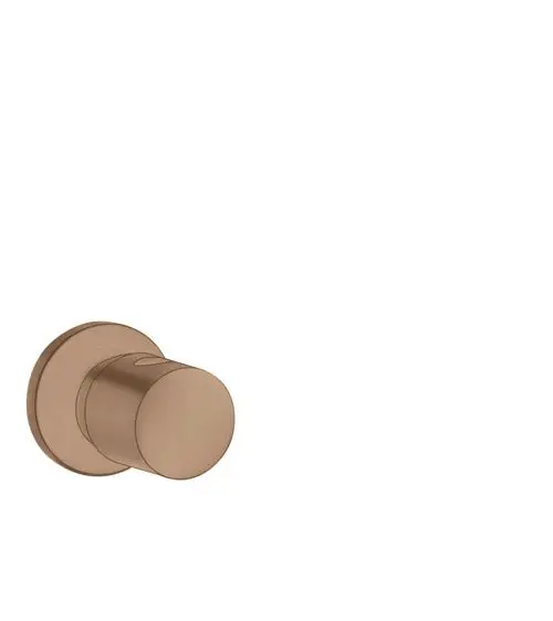 Unterputzventil in gebürstetem Rotgold, rundes Design. Produkt von AXOR, geeignet für die Integration in Sanitäranlagen.